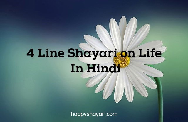 4 Line Shayari on Life In Hindi