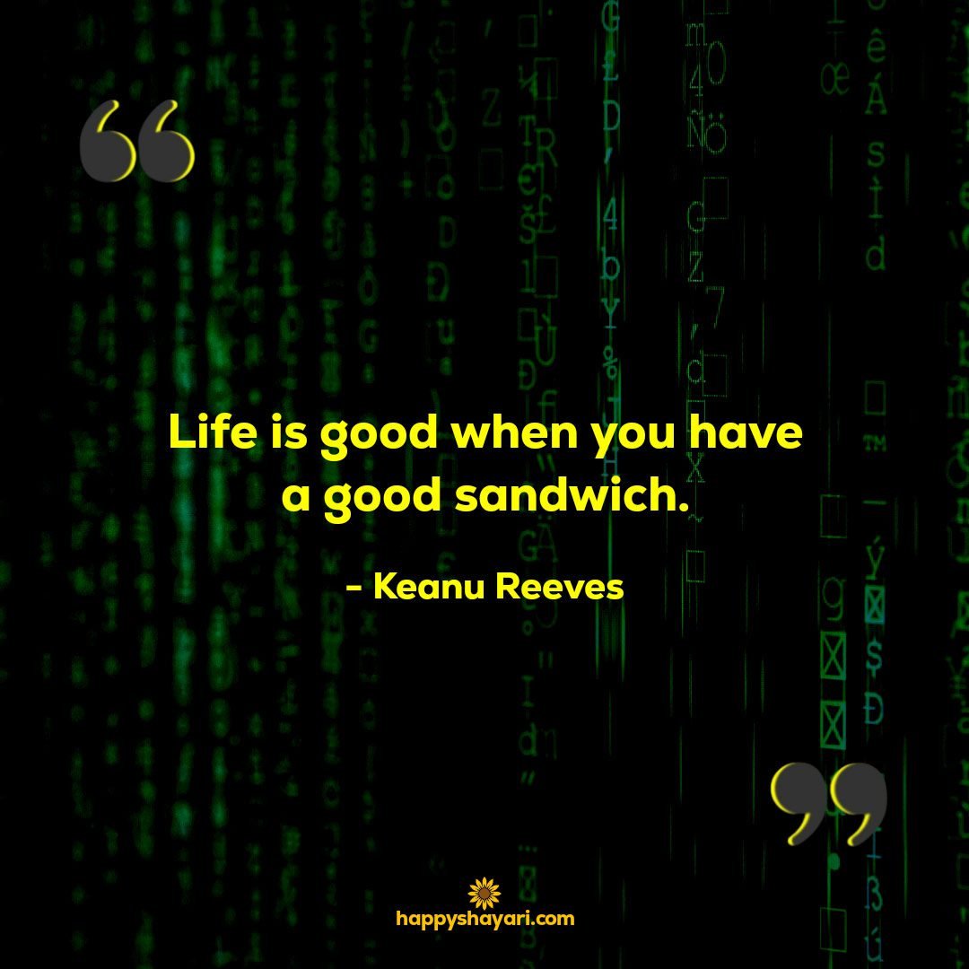 Life is good when you have a good sandwich.