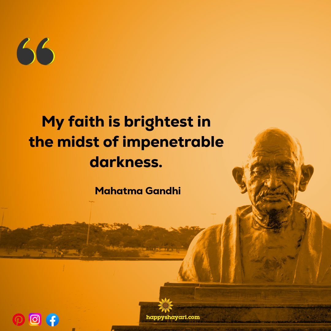My faith is brightest in the midst of impenetrable darkness.
