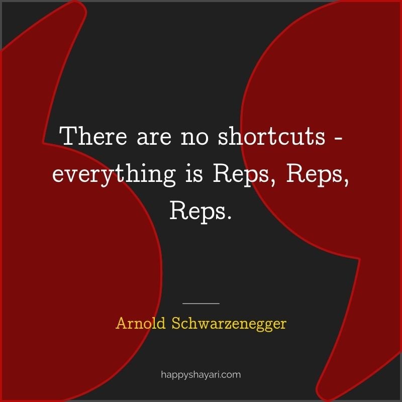 There are no shortcuts — everything is reps, reps, reps.